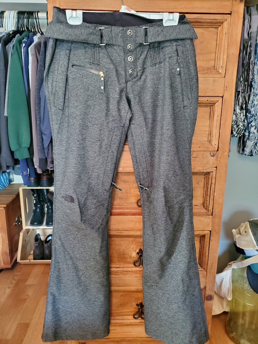 The North Face Women's Heathered Gray Ski Snowboard Pants Size Small